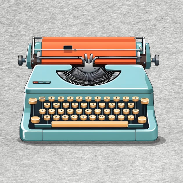 Vintage typewriter illustration by ElusiveArt